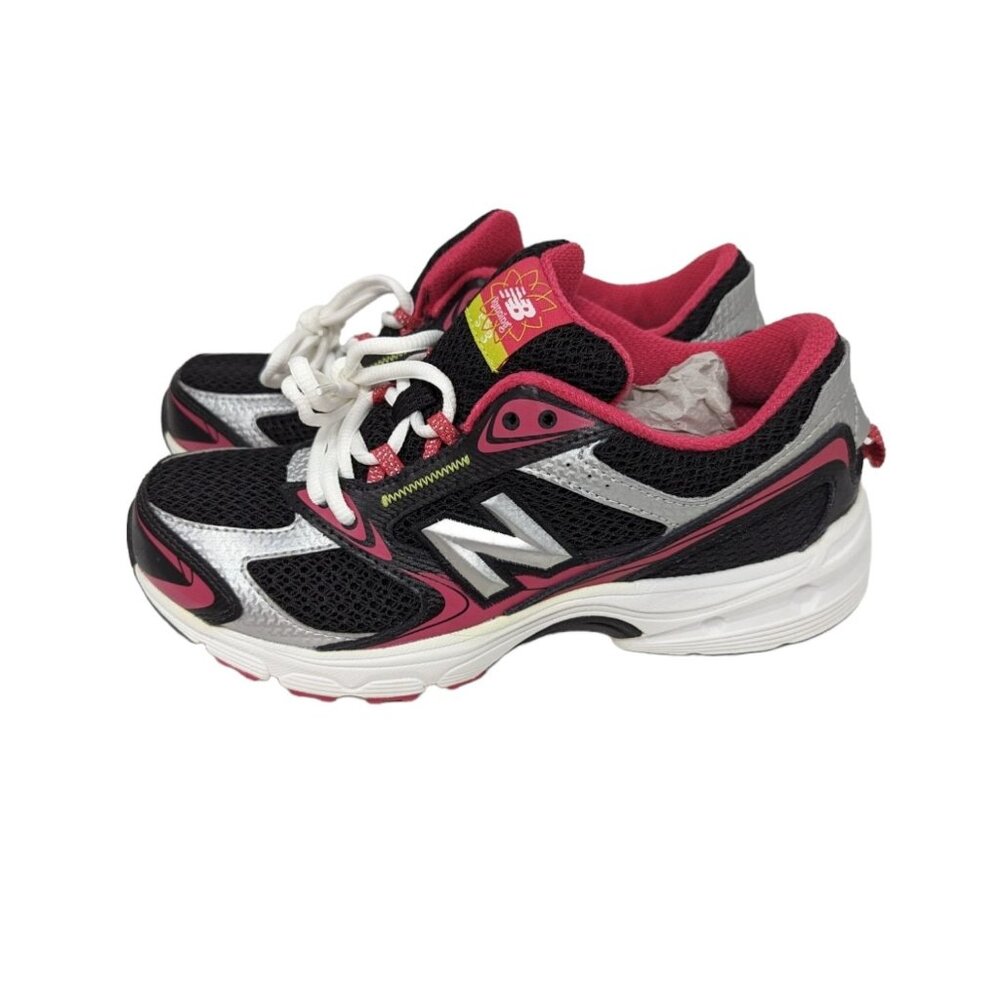 New Balance KJ553BPY Black Pink  553 Running Shoes Sneakers Trainers Youth Sz 5